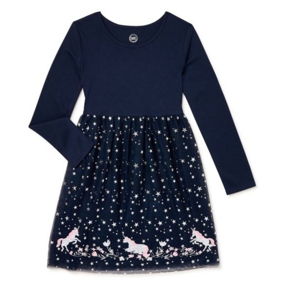 Wonder Nation - Girls Unicorn Tutu Dress - Picture 1 of 2